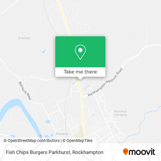 Mapa Fish Chips Burgers Parkhurst
