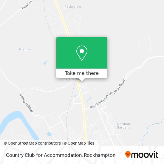 Country Club for Accommodation map