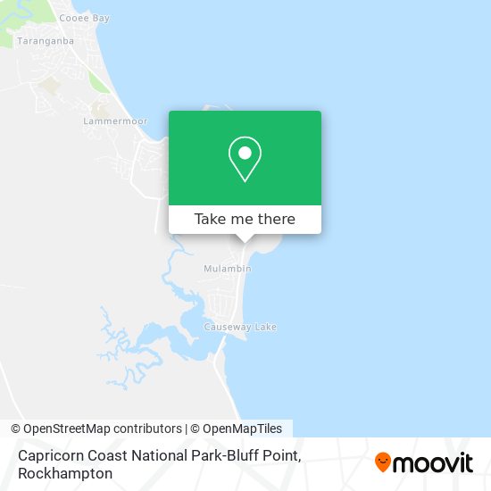 Mapa Capricorn Coast National Park-Bluff Point