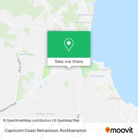 Mapa Capricorn Coast Retravision