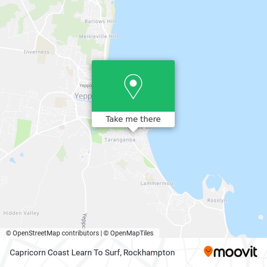 Capricorn Coast Learn To Surf map