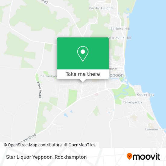 Star Liquor Yeppoon map