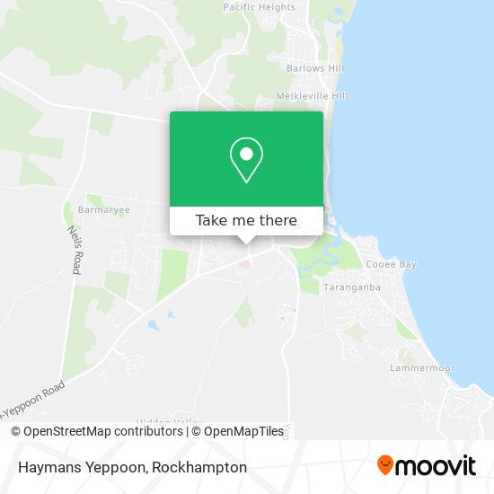 Haymans Yeppoon map