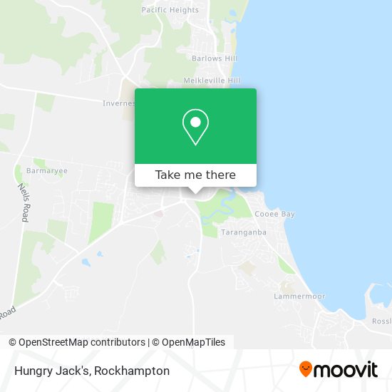 Hungry Jack's map