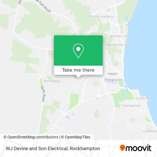 WJ Devine and Son Electrical map
