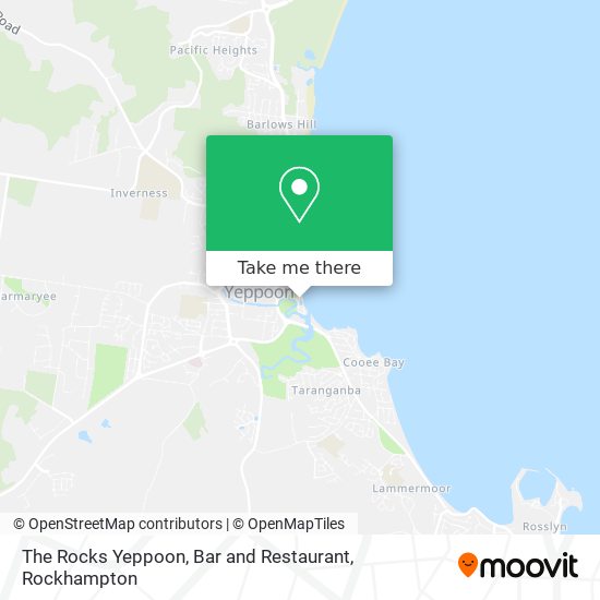 The Rocks Yeppoon, Bar and Restaurant map