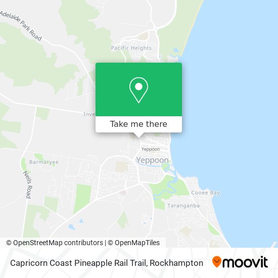 Capricorn Coast Pineapple Rail Trail map