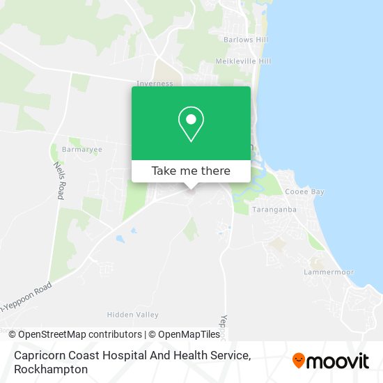 Capricorn Coast Hospital And Health Service map