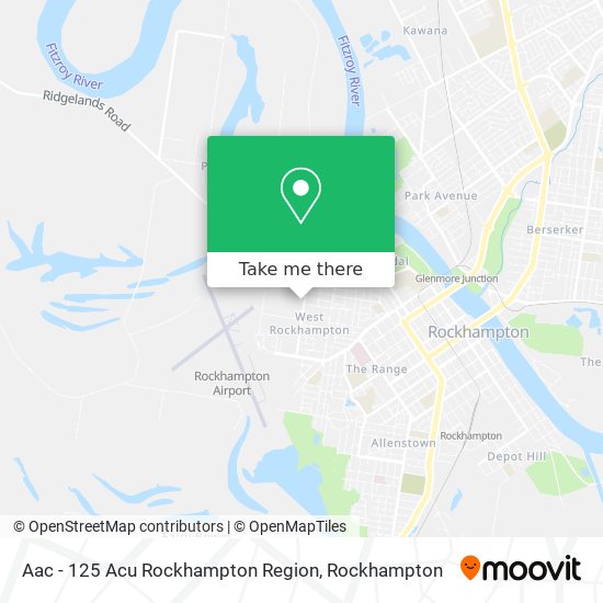 Aac - 125 Acu Rockhampton Region map