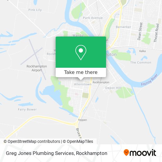 Mapa Greg Jones Plumbing Services