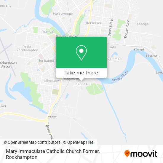 Mary Immaculate Catholic Church Former map