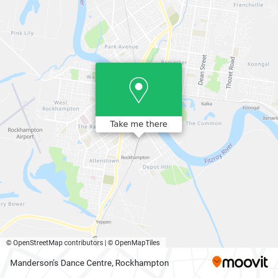 Manderson's Dance Centre map