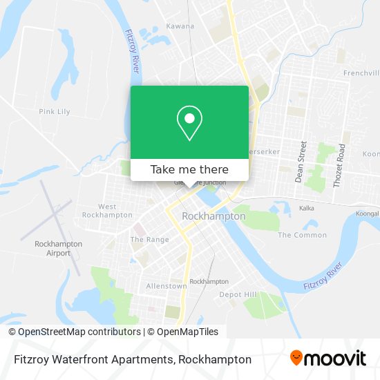 Fitzroy Waterfront Apartments map