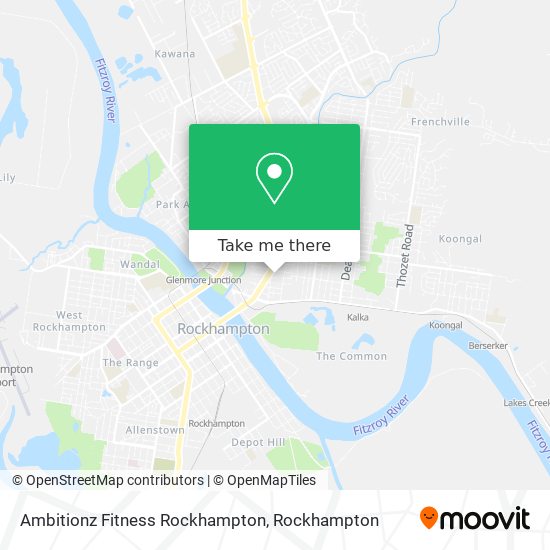 Ambitionz Fitness Rockhampton map