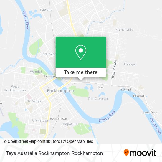 Mapa Teys Australia Rockhampton