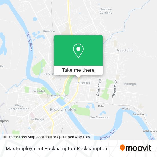 Max Employment Rockhampton map