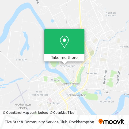 Five Star & Community Service Club map