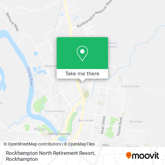 Rockhampton North Retirement Resort map