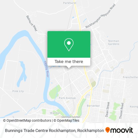 Bunnings Trade Centre Rockhampton map
