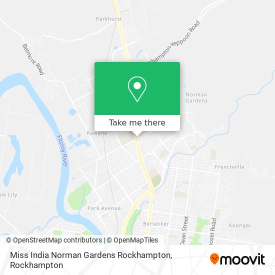 Miss India Norman Gardens Rockhampton map