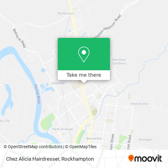 Chez Alicia Hairdresser map