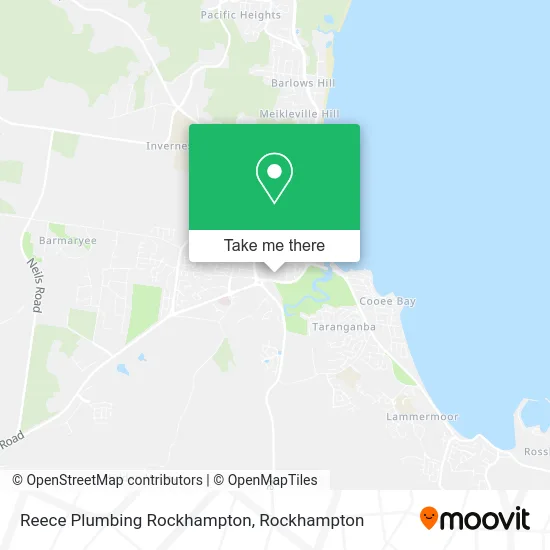 Mapa Reece Plumbing Rockhampton