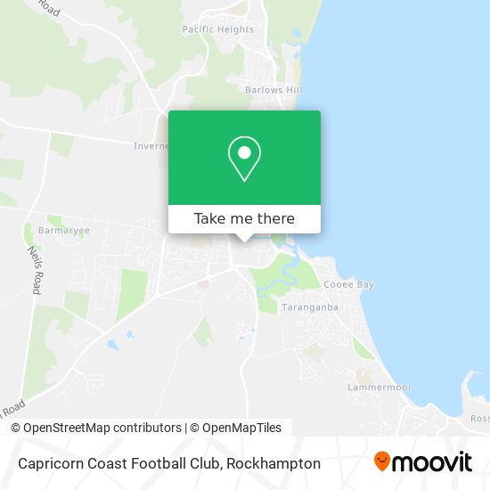 Capricorn Coast Football Club map