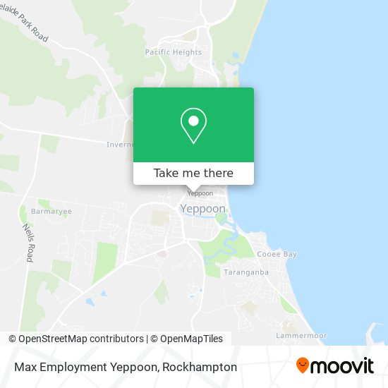 Max Employment Yeppoon map