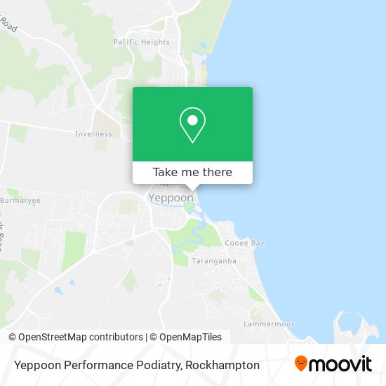 Mapa Yeppoon Performance Podiatry