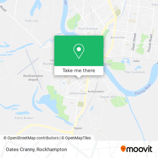Oates Cranny map
