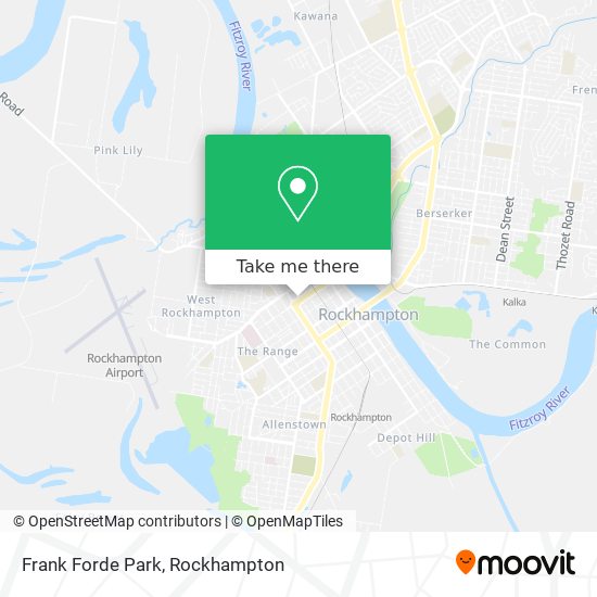 Mapa Frank Forde Park