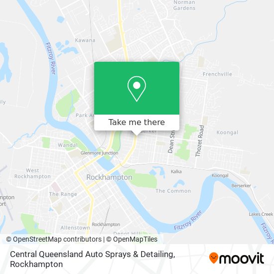 Mapa Central Queensland Auto Sprays & Detailing