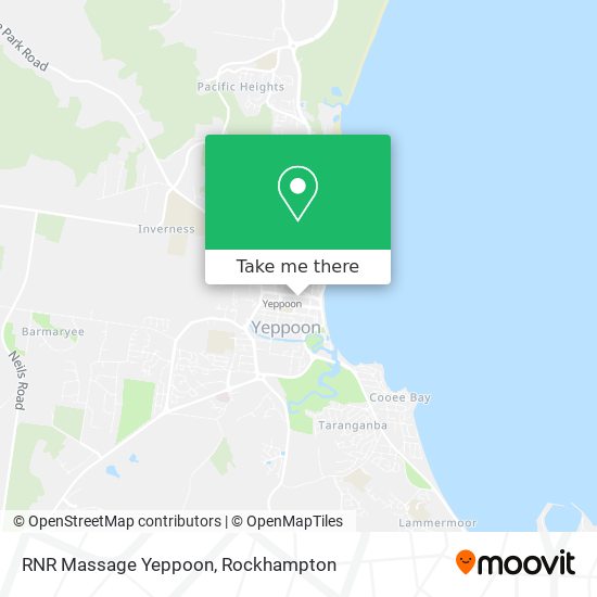 RNR Massage Yeppoon map