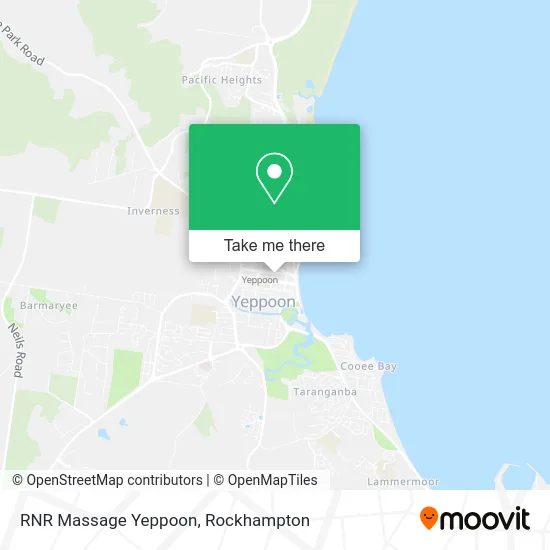 Mapa RNR Massage Yeppoon