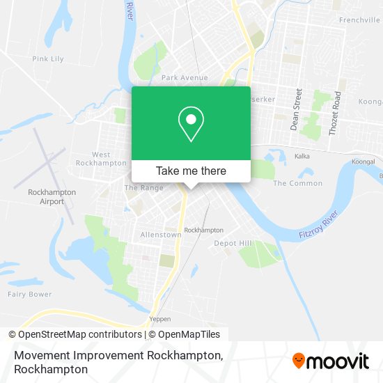 Movement Improvement Rockhampton map