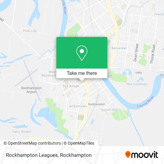 Rockhampton Leagues map