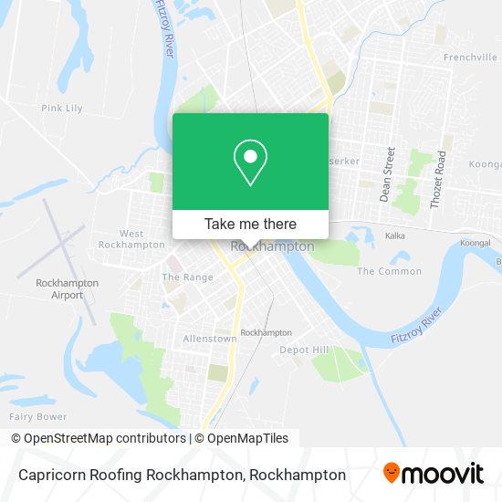 Capricorn Roofing Rockhampton map