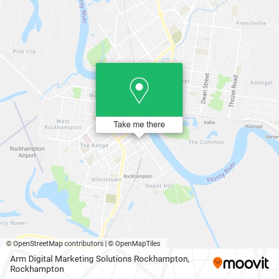 Arm Digital Marketing Solutions Rockhampton map