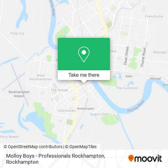 Molloy Boys - Professionals Rockhampton map
