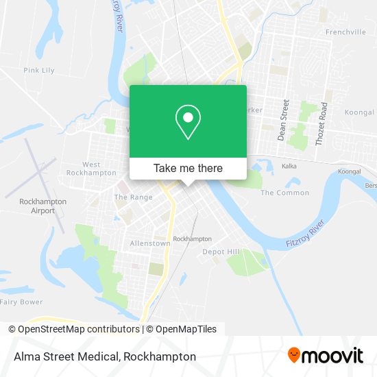 Alma Street Medical map