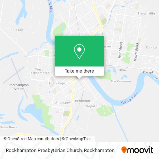 Mapa Rockhampton Presbyterian Church