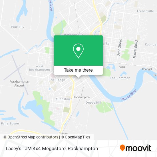 Lacey's TJM 4x4 Megastore map