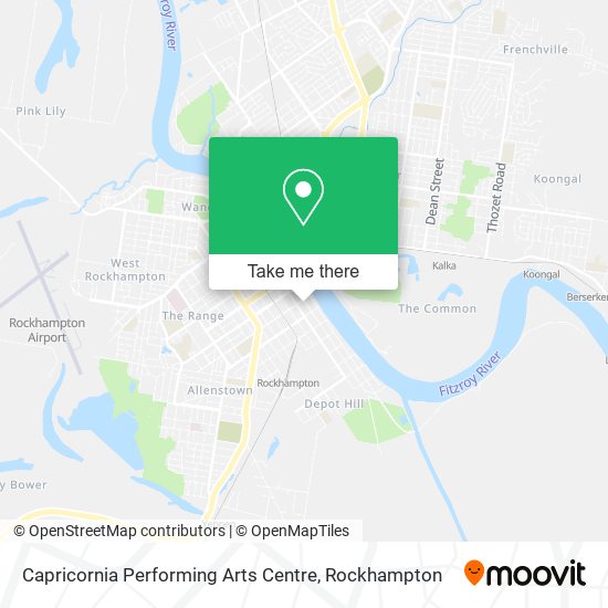 Mapa Capricornia Performing Arts Centre