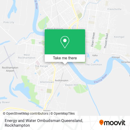 Energy and Water Ombudsman Queensland map