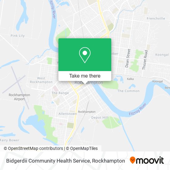 Bidgerdii Community Health Service map