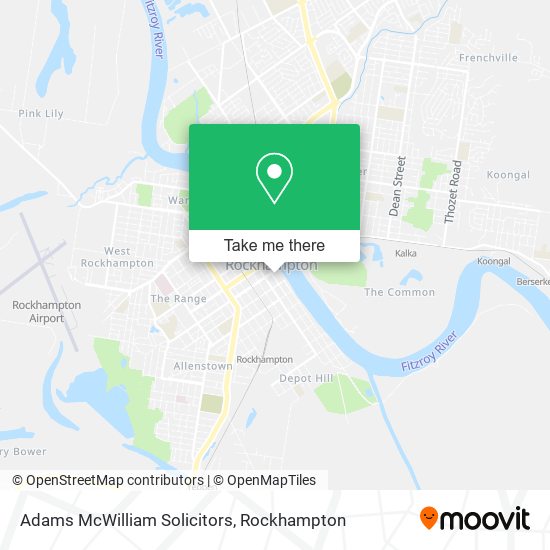 Mapa Adams McWilliam Solicitors