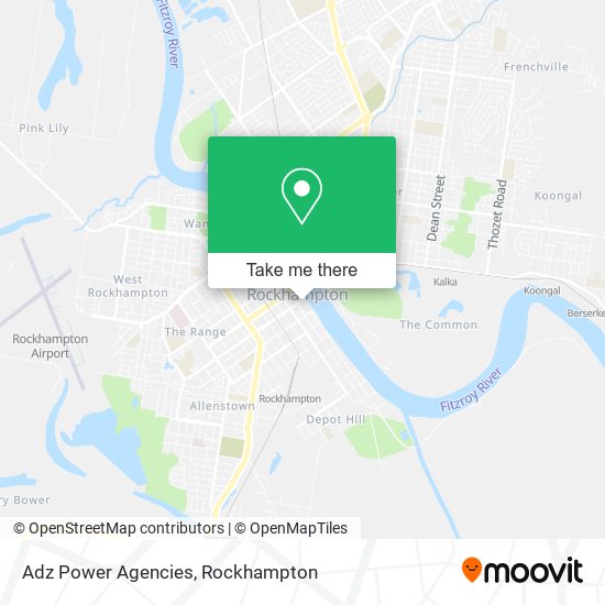 Adz Power Agencies map