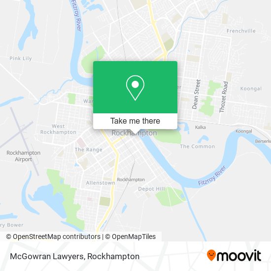 McGowran Lawyers map