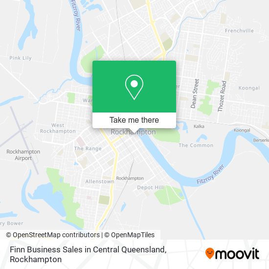 Finn Business Sales in Central Queensland map