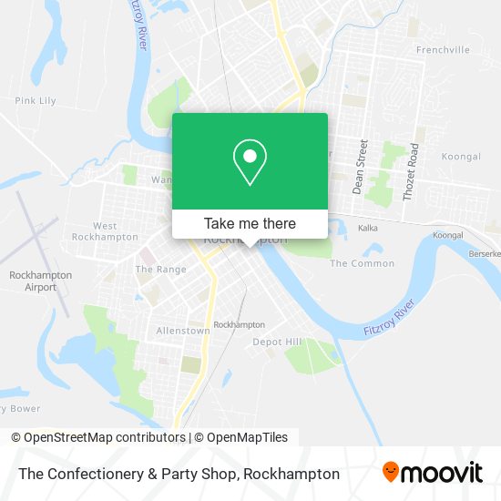The Confectionery & Party Shop map